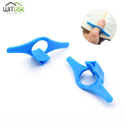 Plastic Book Page Holder Thumb Bookmark Reading Accessories Gifts For Readers Book Lovers Bookworm Librarian Literary Blue Multifunction Plastic Thumb Book Page Holder Book Marker Bookmark Superior Quality And Creative Convenient