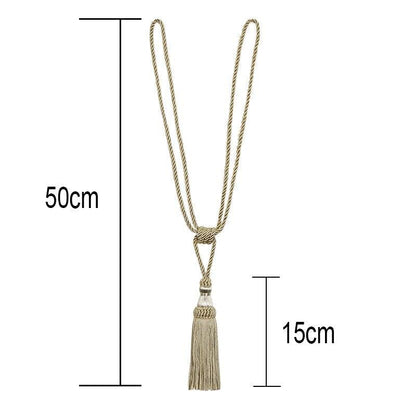 Polyester Tassel Curtain Tieback Handmade Hanging Tassels Fringe Curtains Holder Buckle Rope Decor Room Accessories European Style High-Grade Curtains Tieback Rope Tassel Holdbacks