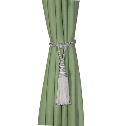 Polyester Tassel Curtain Tieback Handmade Hanging Tassels Fringe Curtains Holder Buckle Rope Decor Room Accessories European Style High-Grade Curtains Tieback Rope Tassel Holdbacks