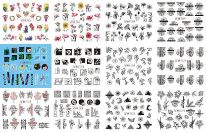 Pop Art Nail Stickers Sexy Girl Designs Comics Water Transfer Decals Manicure Lips Nail Art Decorations Slider Nail Art Stickers Decals Nail Art Supplies Valentines Day 3D Self-Adhesive Nail Decorations Accessories Women Girls Manicure Decorations