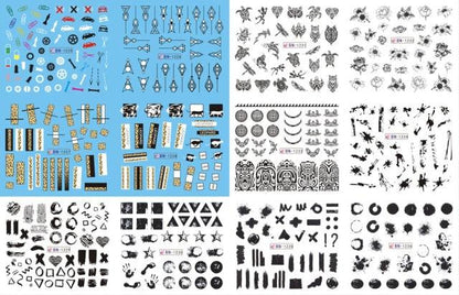 Pop Art Nail Stickers Sexy Girl Designs Comics Water Transfer Decals Manicure Lips Nail Art Decorations Slider Nail Art Stickers Decals Nail Art Supplies Valentines Day 3D Self-Adhesive Nail Decorations Accessories Women Girls Manicure Decorations