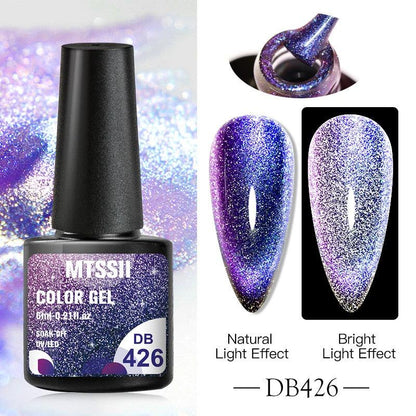 Popular Cat Eye Gel Nail Polish Magnetic Colorful UV Rainbow Gel Fashion Charming Effect Modern Design