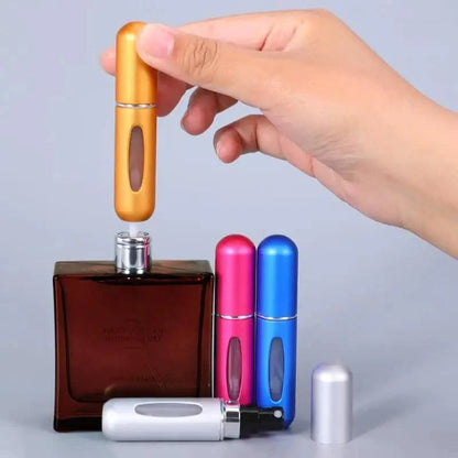 Portable Mini Refillable Atomizer Bottle Lightweight Container For Cosmetics Mini Aluminum Empty Bottle For Traveling Cute Little Bottle For Ladies 5ml