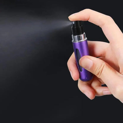 Portable Mini Refillable Atomizer Bottle Lightweight Container For Cosmetics Mini Aluminum Empty Bottle For Traveling Cute Little Bottle For Ladies 5ml