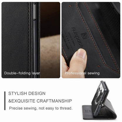 Premium Leather PU Flip Case Magnetic Flip Case Card Slot Silicone Bumper Protective Case For Xiaomi Redmi Note 10 Case Flip Matte Leather Cover For Redmi Note 10 s Por Max 10s Case Luxury Wallet Strong Magnetic Cover