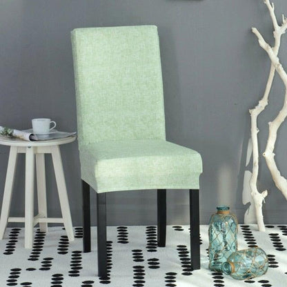 Printed Polyester Fabric Chair Cover Washable Chair Covers Seat Slipcovers Stretch Dining Seat Case For Home Stretch Removable Washable Dining Room Chair Protector Slipcovers/Home Decor Dining Room Seat Cover Multiple Styles