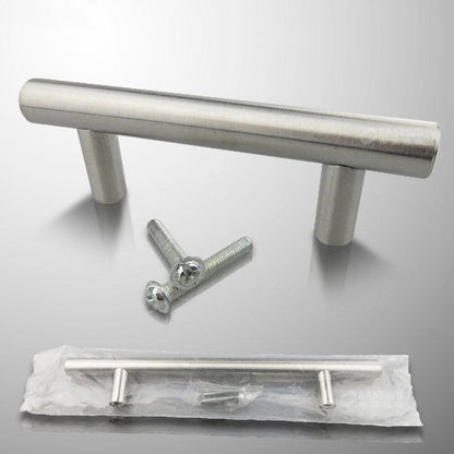 Stainless Steel Kitchen Door Cabinet T Bar Handle Pull Knob Door Pull Handle Stainless Door Handle Stainless Steel Hollow Bar Drawer Pulls Cupboard Knob For Kitchen Furniture