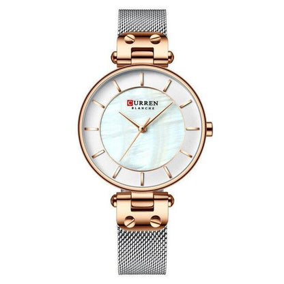 Women's Luxury Watches In Excellent Background And Zircon Designs Business Style Wristwatch Perfect Gift For Her