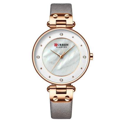 Women's Luxury Watches In Excellent Background And Zircon Designs Business Style Wristwatch Perfect Gift For Her