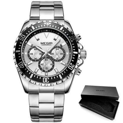 Multifunctional Men's Quartz Watches Modern Stainless Steel Design Waterproof And Scratch Resistant Wrist Watches