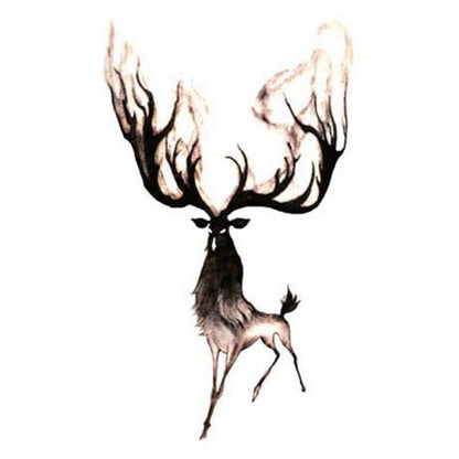 New Waterproof Temporary Wolf Sticker Tattoo Mens Modern Tattoo Realistic Design