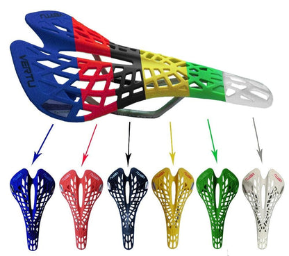 Super Bicycle Saddle Light Plastic Mountain Bike Saddle Seat PVC Cushion Mountain Bike Seat Bicycle Hollow Seat Saddle Carbon Fiber Seat Cushion Cover Lightweight Saddle Bike Accessories