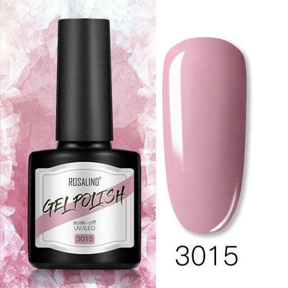 Modern Womens Glossy Colorful 8ml Nail Gel Polish Permanent UV LED  High Quality Crystal Effect Design