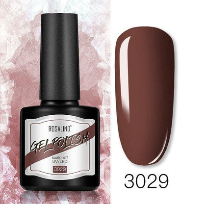 Modern Womens Glossy Colorful 8ml Nail Gel Polish Permanent UV LED  High Quality Crystal Effect Design