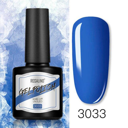 Modern Womens Glossy Colorful 8ml Nail Gel Polish Permanent UV LED  High Quality Crystal Effect Design