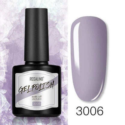 Modern Womens Glossy Colorful 8ml Nail Gel Polish Permanent UV LED  High Quality Crystal Effect Design