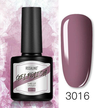 Modern Womens Glossy Colorful 8ml Nail Gel Polish Permanent UV LED  High Quality Crystal Effect Design