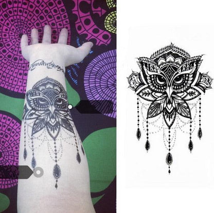 Luxury Colorful And Black Womens Tattoo Temporary Flower Waterproof Elegant Modern Tattoo For Shoulder