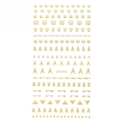 Gold 3D Nail Sticker Curve Stripe Lines Nails Stickers Gradient Adhesive Striping Tape Nail Foil Nail Art Stickers Decals Silver Strip Line Nail Decal Self-Adhesive 3D Wave Decal Decoration Metallic Curve Design Decoration for Women Girls