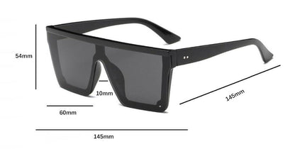 Classic Male Big Black Sunglasses For Men & Women New Fashionable Design New Mirror Pink Square  Oversize Square Sunglasses for Women Men