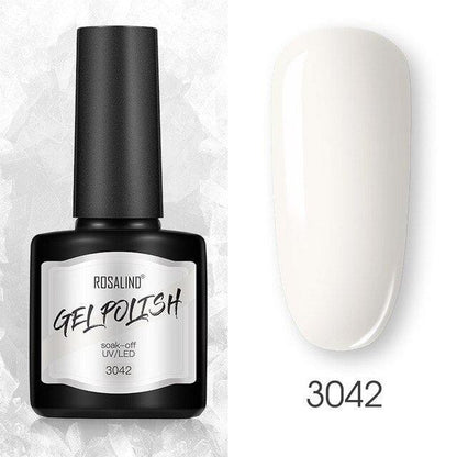 Modern Womens Glossy Colorful 8ml Nail Gel Polish Permanent UV LED  High Quality Crystal Effect Design