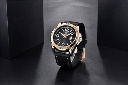 Top Luxury Fashion Mens Watches Quartz Casual Leather Design Sport Analog Waterproof Classic Wrist Watch