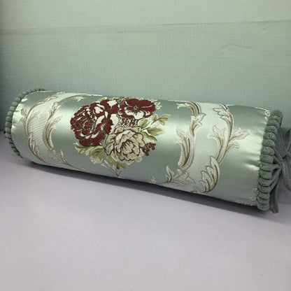 New Classical Luxury Cylindrical Cotton And Linen Pillow Roll Cushion Sofa Throw Polyester Cotton Linen Pillowcase Sofa Cushion Cover Backrest Home Chair Modern Colorful Design 15X50CM