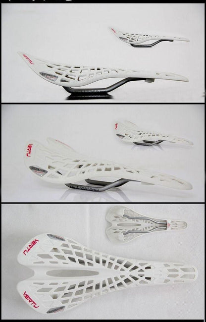 Super Bicycle Saddle Light Plastic Mountain Bike Saddle Seat PVC Cushion Mountain Bike Seat Bicycle Hollow Seat Saddle Carbon Fiber Seat Cushion Cover Lightweight Saddle Bike Accessories