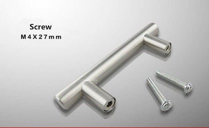 Stainless Steel Kitchen Door Cabinet T Bar Handle Pull Knob Door Pull Handle Stainless Door Handle Stainless Steel Hollow Bar Drawer Pulls Cupboard Knob For Kitchen Furniture