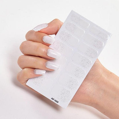 Full Cover Nail Stickers Nail Polish Nail Decoration Nails Sticker Designer Self Adhesive Nail Sticker Creative Nail Art Sticker Sticker Nail Decorations Accessories Metal Curve Stripe Lines Design Letter Nail Sticker Adhesive Decoration Template