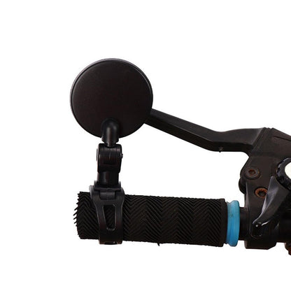 Universal Bicycle Mirror Bicycle Accessories Handlebar Rearview Mirror Rotate Wide-Angle Rearview Mirror Rotatable Round Adjustable Shockproof Convex Wide Angle Universal Back Rear View Mirrors
