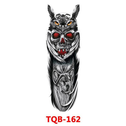 Full Arm Large Size Sleeve Temporary Sticker Dragon Tattoo Waterproof Body Art Realistic 3D Design For Mens