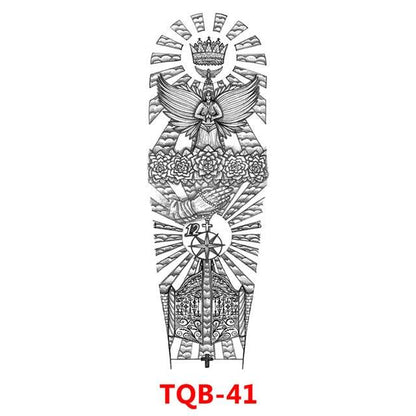 Full Arm Large Size Sleeve Temporary Sticker Dragon Tattoo Waterproof Body Art Realistic 3D Design For Mens
