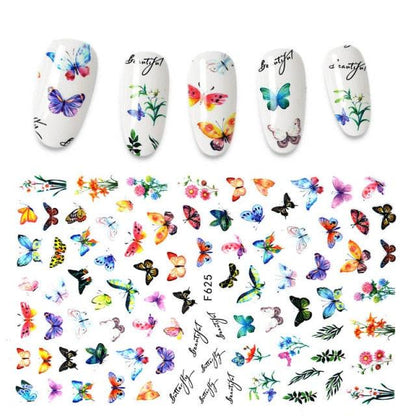 The New 3D Nail Sticker Cool English Letter stickers for nail Foil Love Heart Design Fashion Manicure Stickers Girls Manicure Decoration Nail Art Supplies 3D Self-Adhesive Nail Decals Designer Nail Stickers for Acrylic Nails