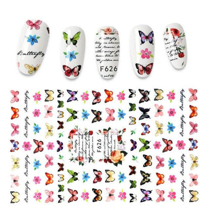 The New 3D Nail Sticker Cool English Letter stickers for nail Foil Love Heart Design Fashion Manicure Stickers Girls Manicure Decoration Nail Art Supplies 3D Self-Adhesive Nail Decals Designer Nail Stickers for Acrylic Nails