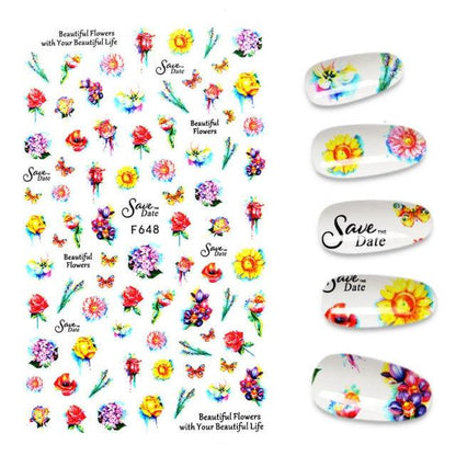 The New 3D Nail Sticker Cool English Letter stickers for nail Foil Love Heart Design Fashion Manicure Stickers Girls Manicure Decoration Nail Art Supplies 3D Self-Adhesive Nail Decals Designer Nail Stickers for Acrylic Nails