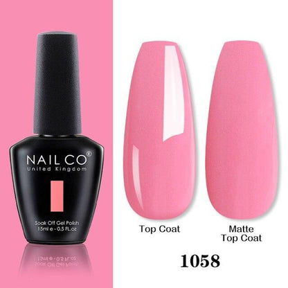 Womens Gel Nail Polish Multi Glossy and Matte Colors Elegant Manicure Design For Womens