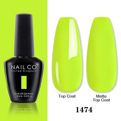Womens Gel Nail Polish Multi Glossy and Matte Colors Elegant Manicure Design For Womens