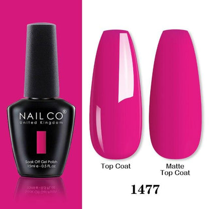Womens Gel Nail Polish Multi Glossy and Matte Colors Elegant Manicure Design For Womens
