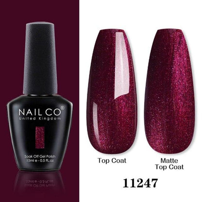 Womens Gel Nail Polish Multi Glossy and Matte Colors Elegant Manicure Design For Womens