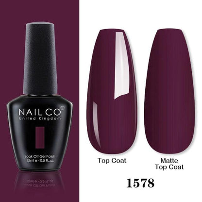 Womens Gel Nail Polish Multi Glossy and Matte Colors Elegant Manicure Design For Womens