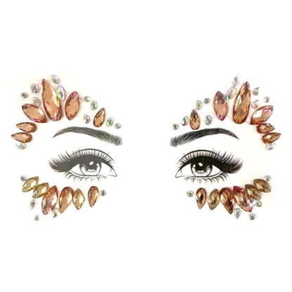 23 Sets Glitter Face Jewels Sticker Temporary Party Face Makeup Tattoo Face Gems Glitter Face Jewels Crystal Stickers For Womens