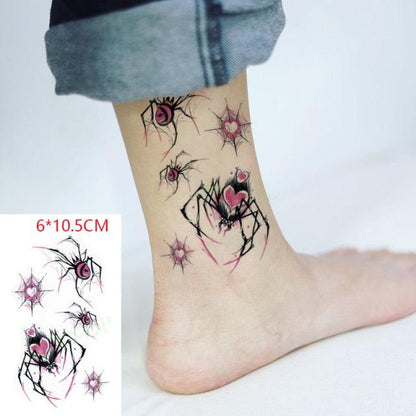 Elegant Black Waterproof Temporary Tattoo Stickers Moon Hill Modern Body Art Stickers Hand Foot High Quality For Womens