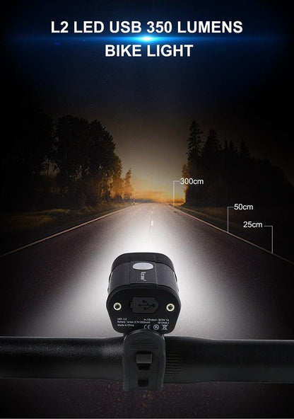 Front Bicycle Light USB Rechargeable LED Bike Light Waterproof Cycling Headlight Climbing Safety Flashlight Lamps Bike Light Super Bright Bicycle Light Easy To Install Fits All Bikes Headlights With Modes