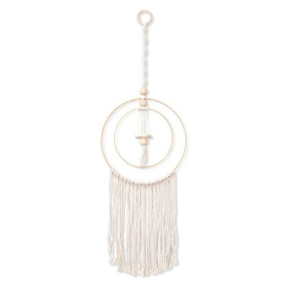 Handmade Wall Art Home Wall Decor Woven Hanging Tapestry Tassel Wind Chimes Wall Hanging Ornaments  Hand Macrame Wall  For Wall Wedding Living Room Gallery Patio Apartment Yard Decor