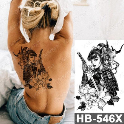 Different Stylish Waterproof Temporary Tattoo Sticker Heart Knife Angel Makeup Tattoos For Women Men
