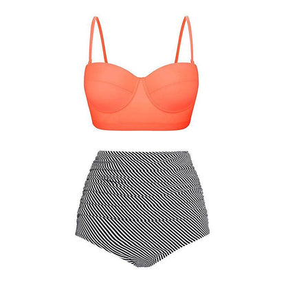 Women Swimsuits Vintage Push Up Polka Dot Plus Size Bathing Suits High Waist Bikini Underwire High Waist Swimsuit Bathing Suits Bikini Women Swimsuits Vintage Push Up Bathing Suits