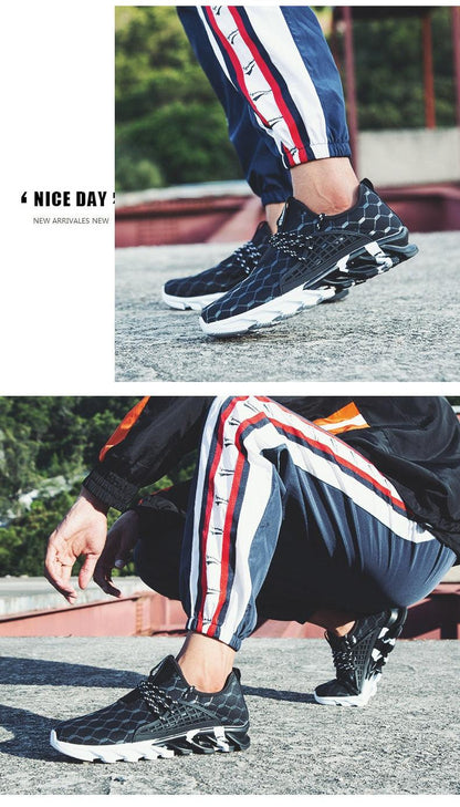 Mens Lightweight Breathable White Sneakers Casual Spring New Fashion Comfortable Walking  Slip-On Sneakers Breathable Fashion Athletic Gym Casual Tennis Sneakers Modern Design Shoes