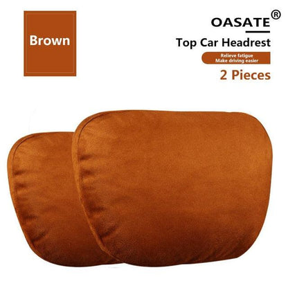 Luxury Car Neck Pillow Car Travel Neck Rest Pillows Seat Cushion Support Car Headrest Neck Support Seat Design Class Soft Universal Adjustable Car Neck Pillow Waist Pillow Universal Driving Seat Car Pillow Sleeping Neck Headrest