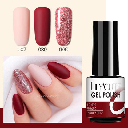 New Modern Fashion Colorful Matte Effect UV Gel Nail Polish Permanent Nail Painting Gel Luxury Matt Style For Women and Girls